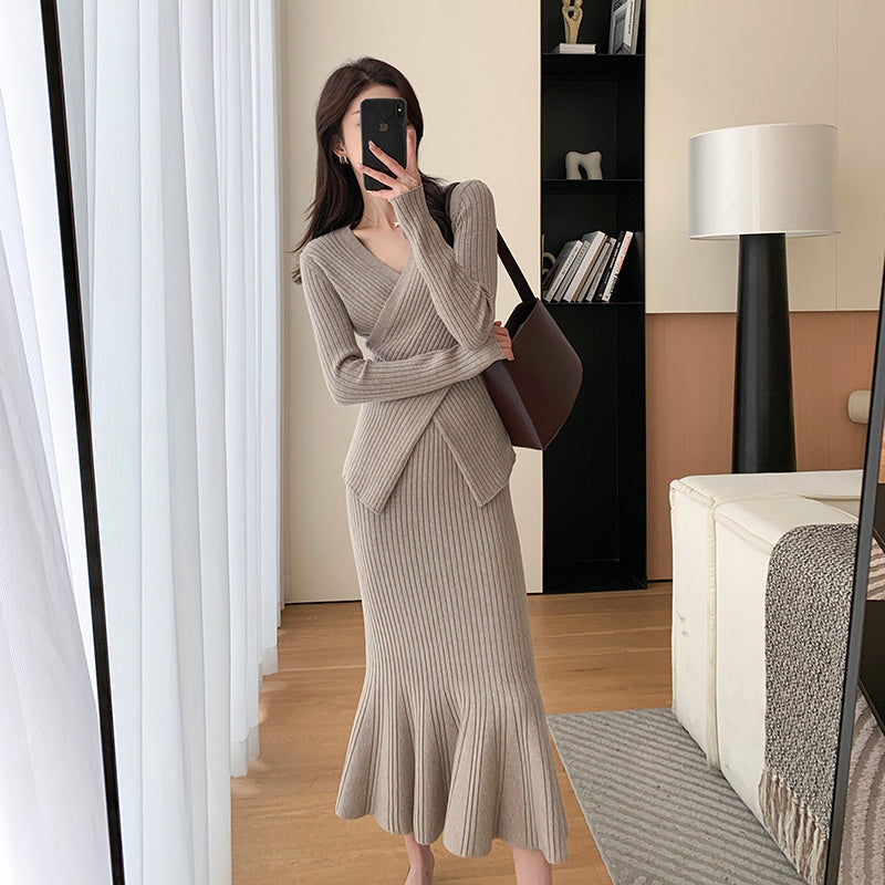 Retro Knit Suit Set