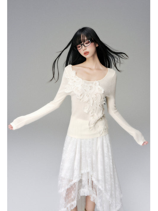 Beaded Sweater Top with Heavy Industry Accents (Pre-Fall Edition)