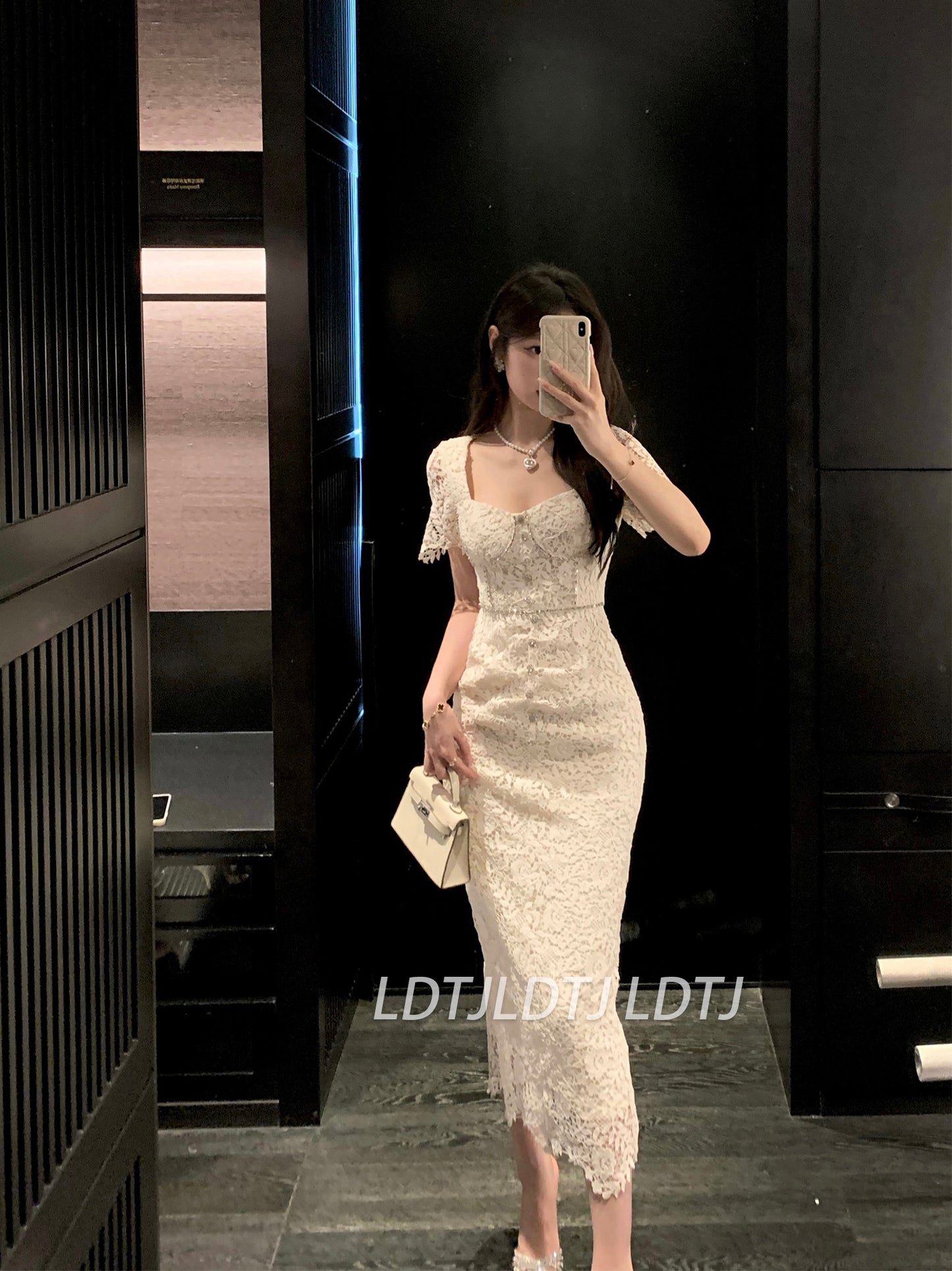 Celeb French Drill Dress