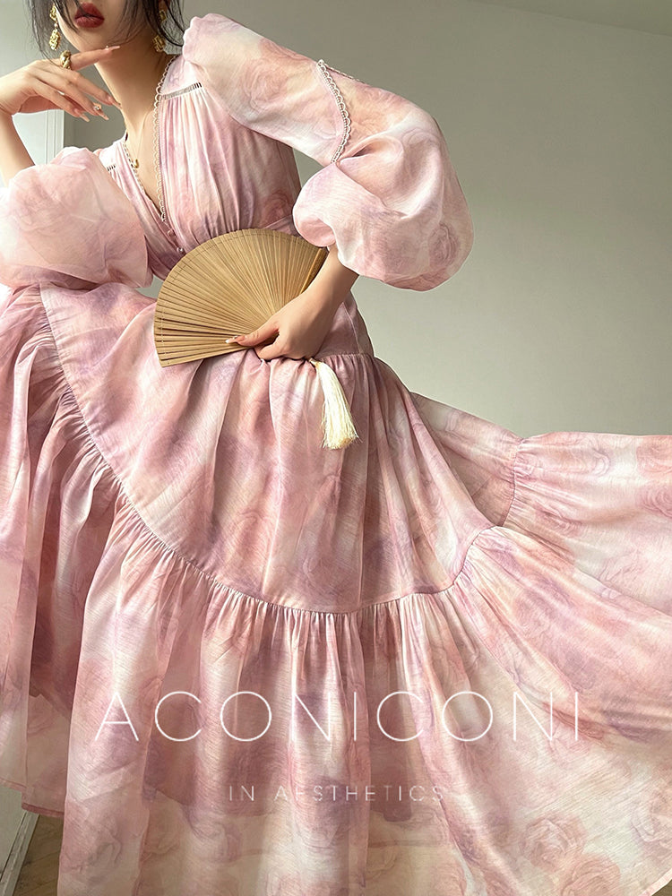 Floral Mist Tea Dress