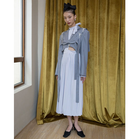 Трехмерный костюм с яркой ромбовидной лентой Z107