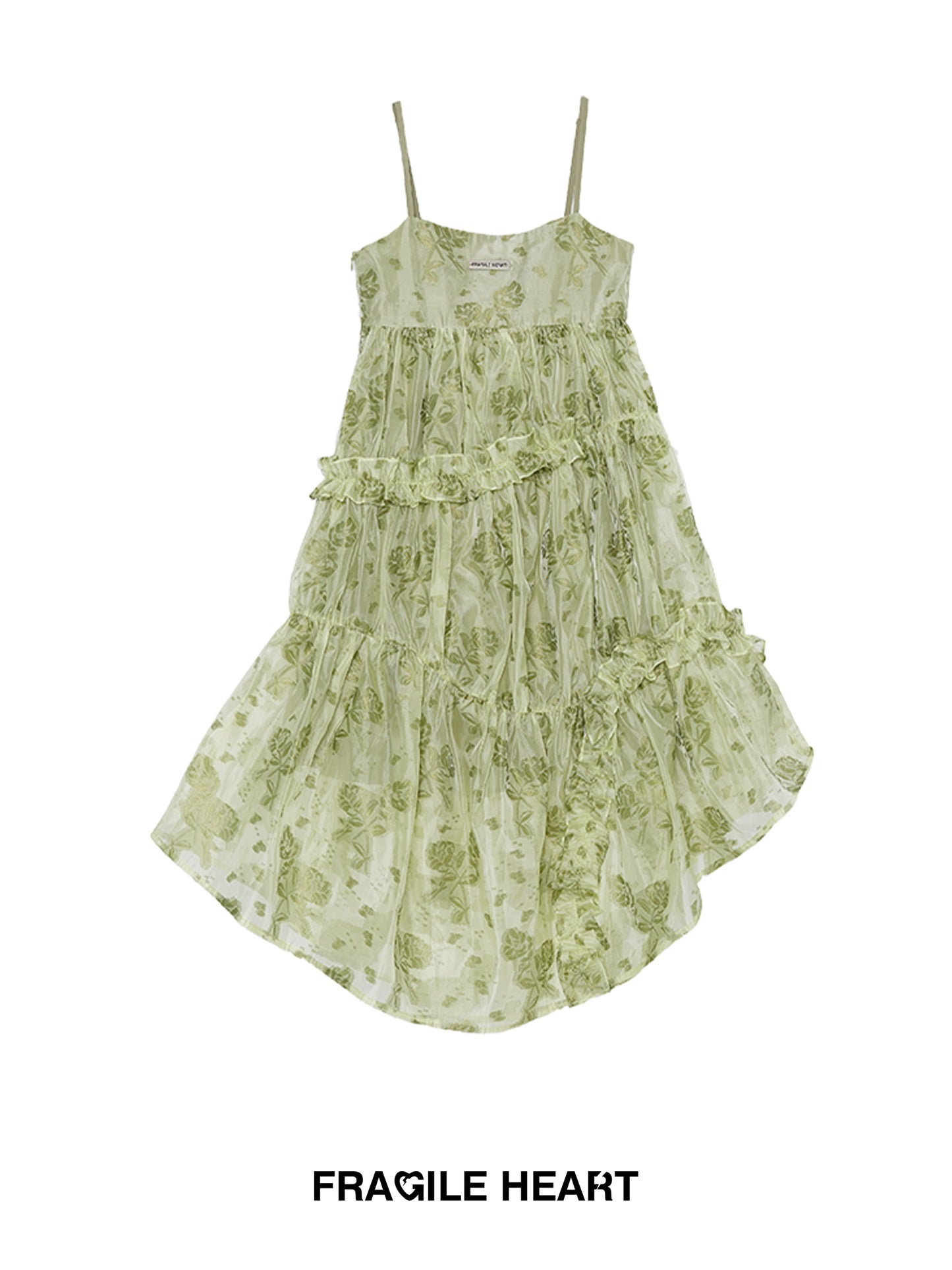 Milk Green Spinach Spring Sling Skirt