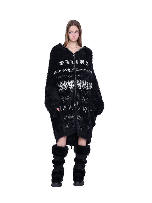 Reversible Mink Fur Thermal Hooded Y2K Jacket (Unisex)
