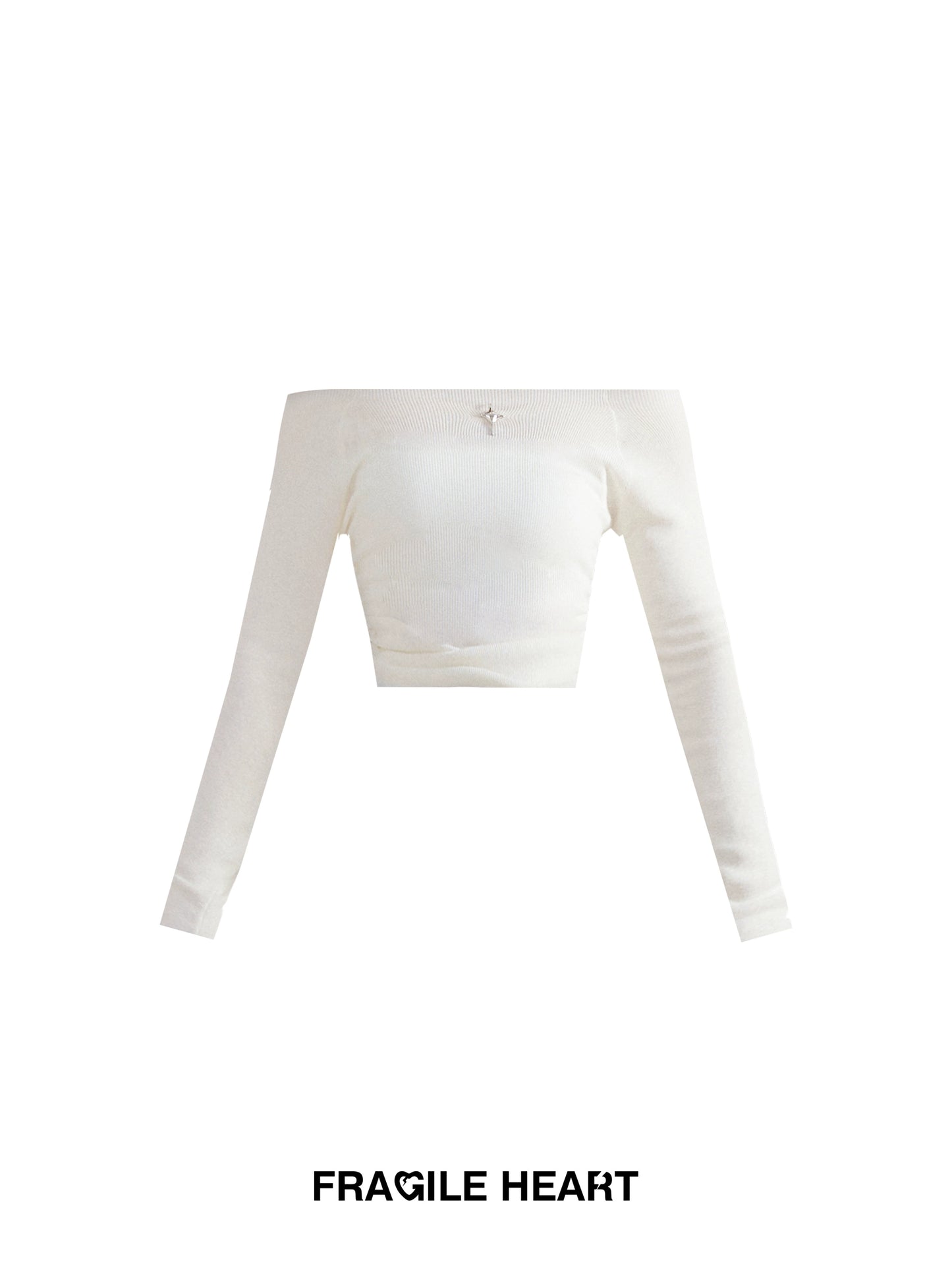 Gentle Milk Desire One Shoulder Wool Bottom T-shirt