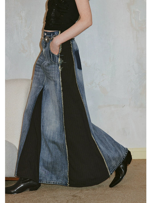 الرجعية المرقعة الدينيم تنورة