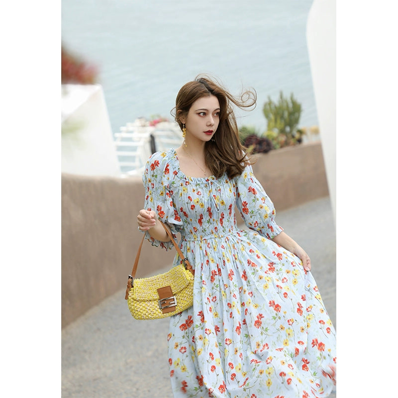 Wild Summer Cotton Printed Dress
