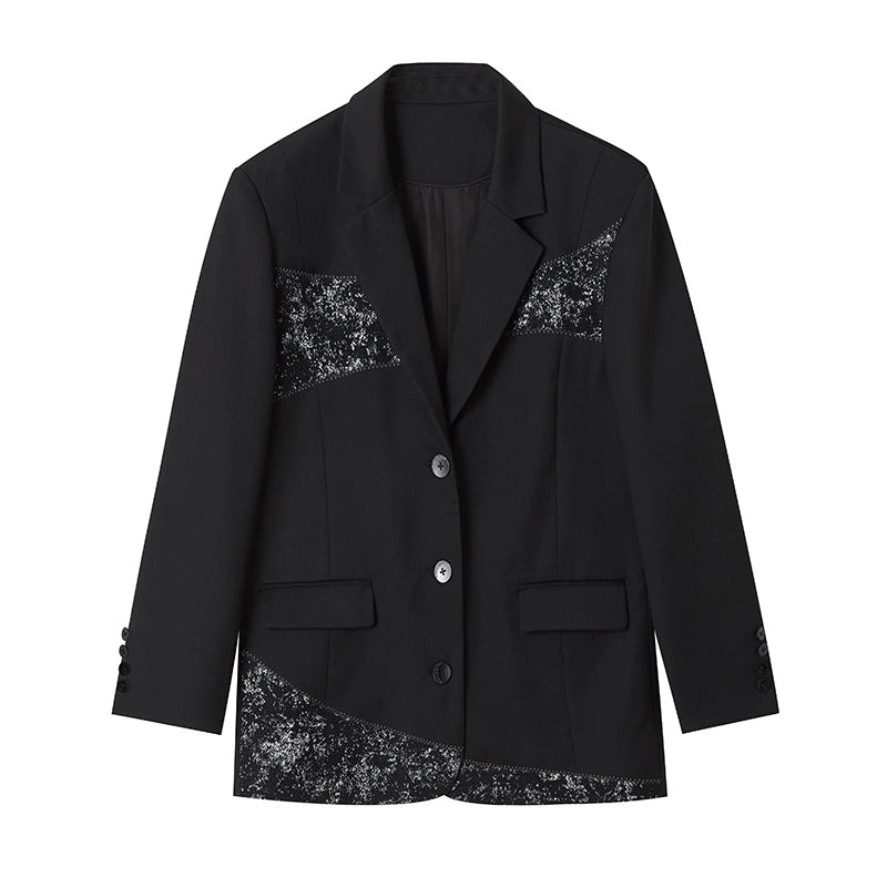 Jacquard Patchwork Suit