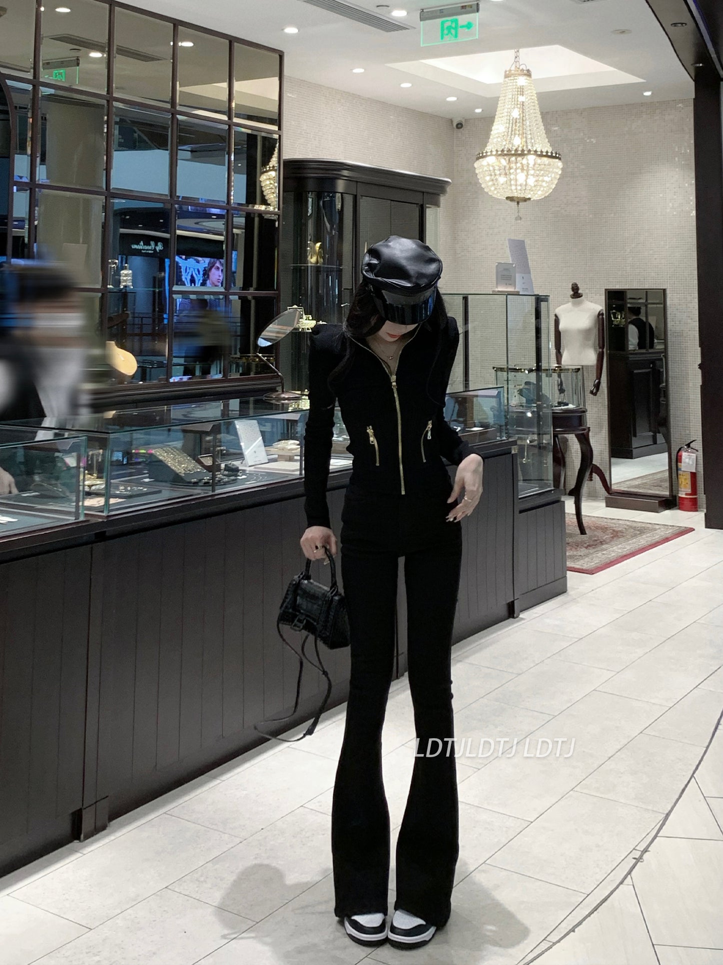 High-Waist Denim Flares