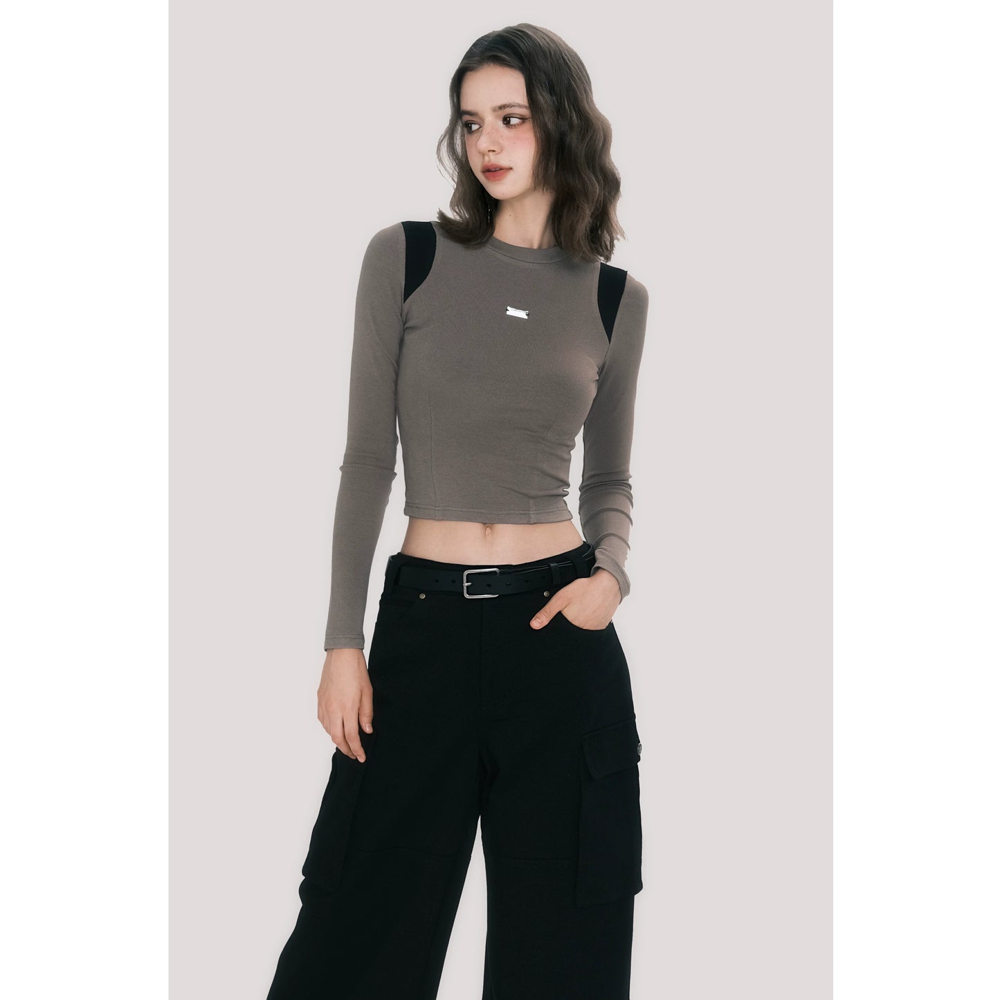 Contrast Knit Sporty Top - American Retro