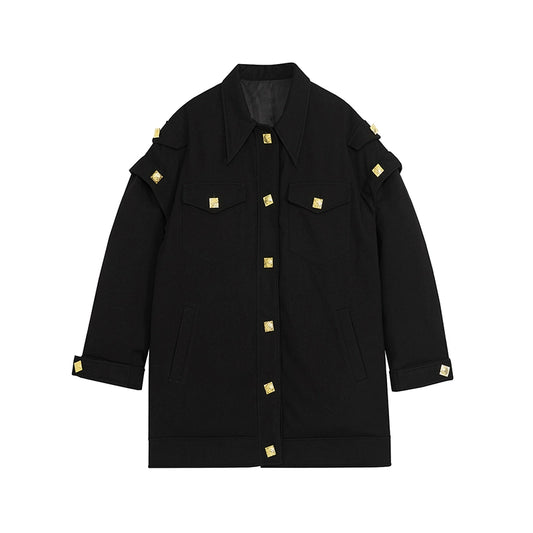 현대적인면 금속 코트