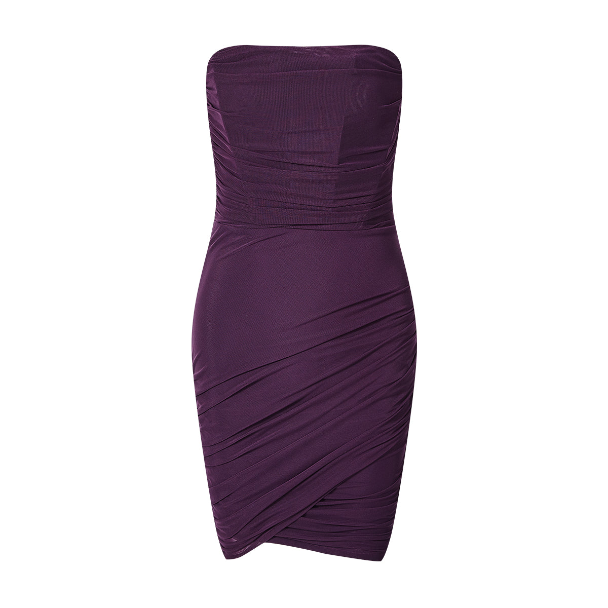 Mesh Pleated Fishbone Dress