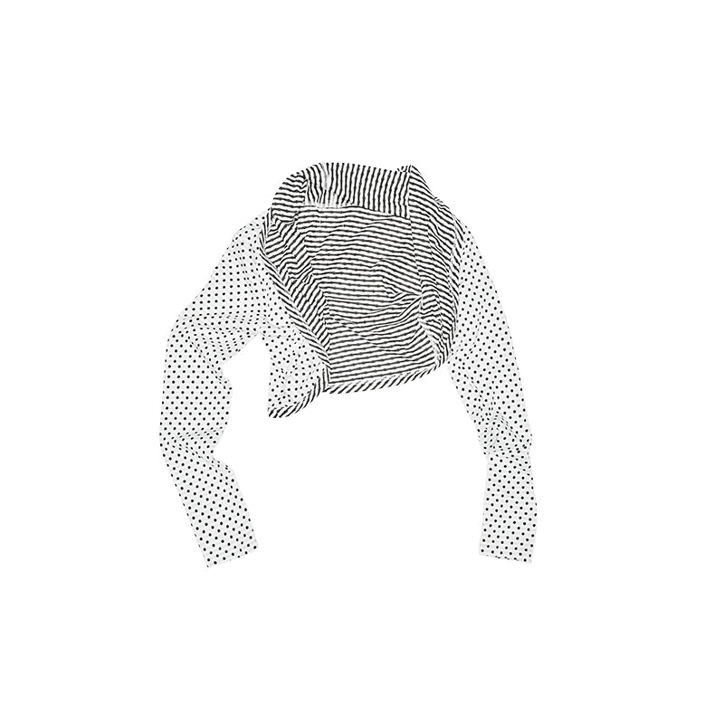 Reversible Polka Dot Stripe Suspender Jumpsuit – Slimming Short Set