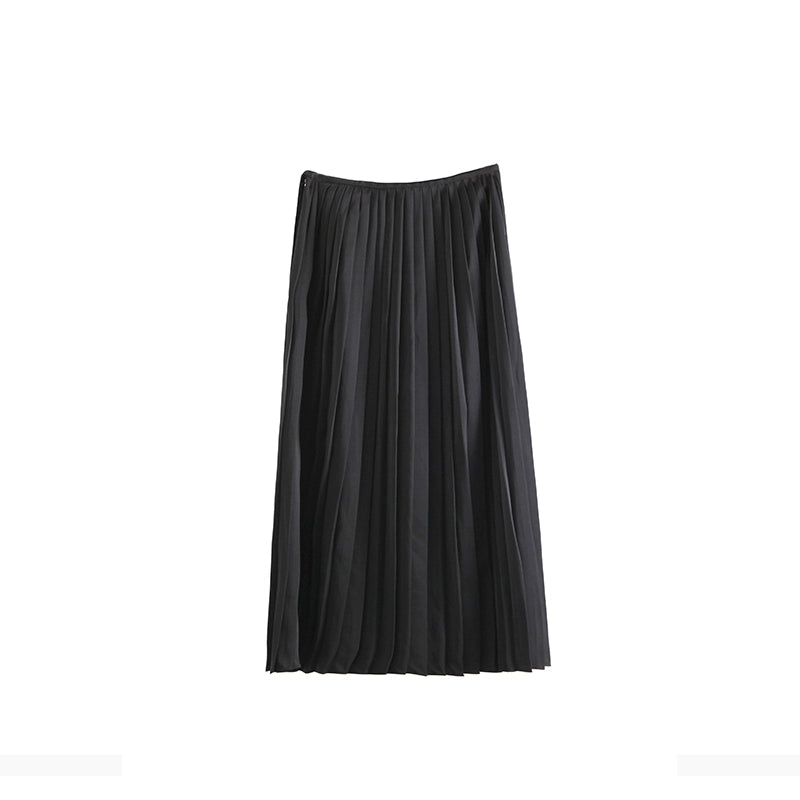 저녁 바람 주름 장기 치마