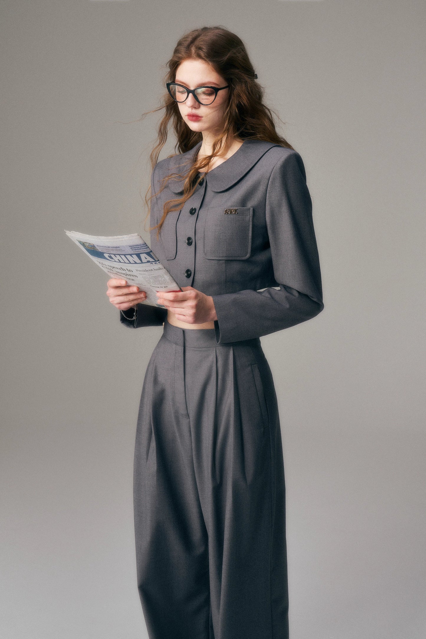 Короткое пальто с воротником «Блуждающий художник»