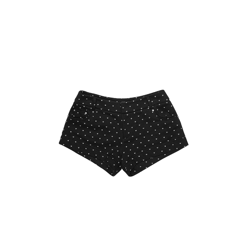 Cat Paw & Polka Dot Hoodie Set – Long and Short Layered Sweatshirt + Pants Suit