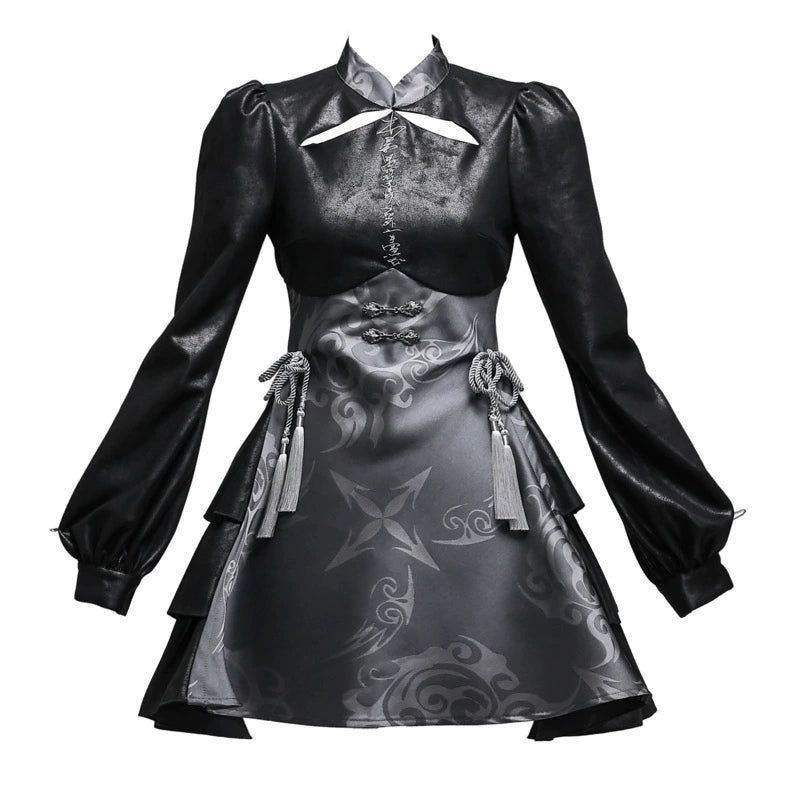 Demon Ji Jacquard Qipao Dress