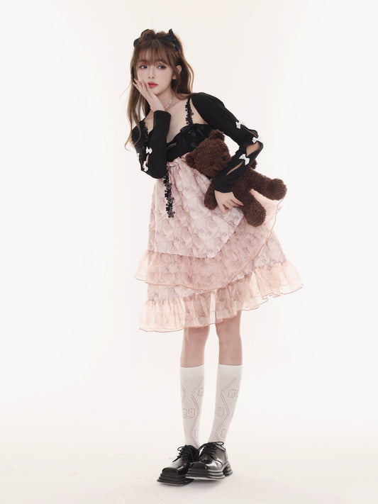 Amber Black Tea Sweet Sling Princess Dress