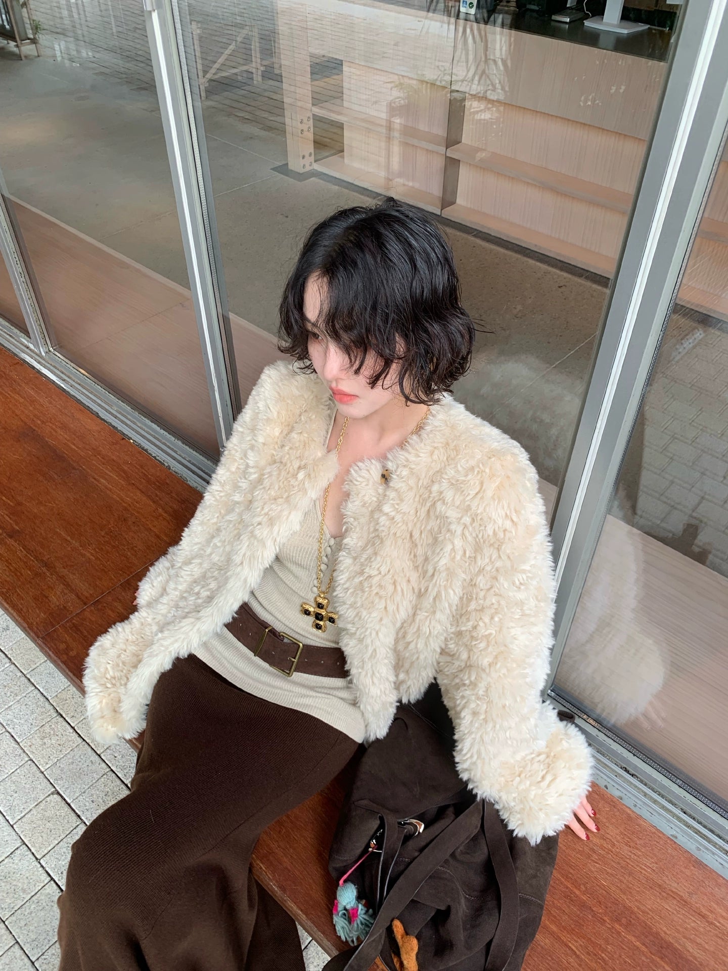 Imitation Lambswool Jacket – Hong Kong Retro Autumn/Winter Soft Outerwear