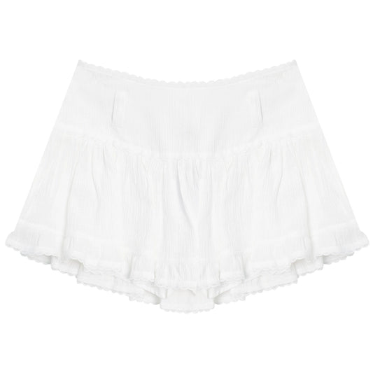 Summer's Must-Have | Retro American Lace High-Waist A-Line Skirt