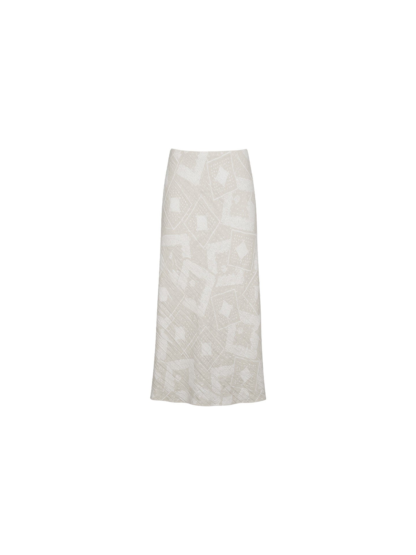 Streamer French Draped Maxi Skirt