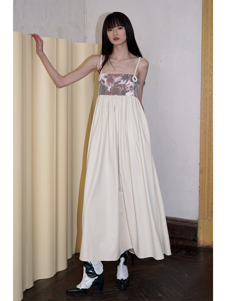 Mosaic Dream Suspender Dress