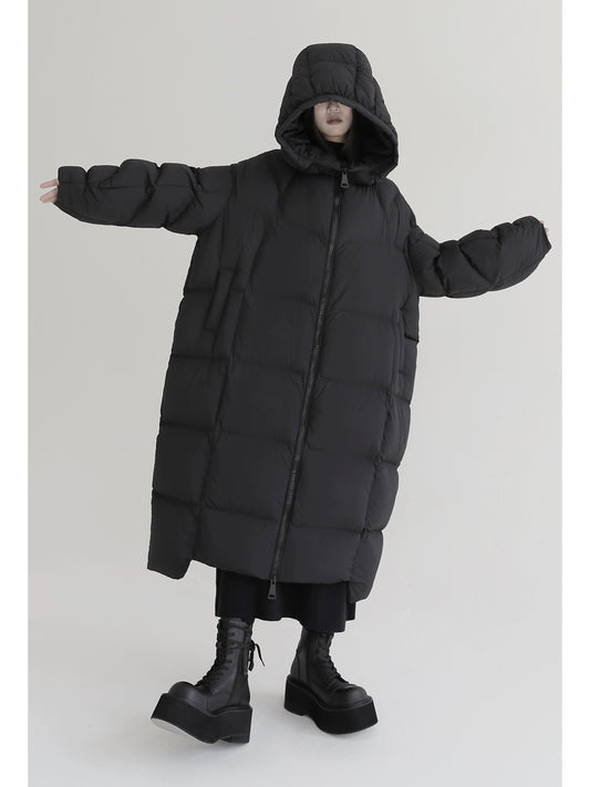 90% White Goose Down Fluffy Outdoor Warm Jacket for Women