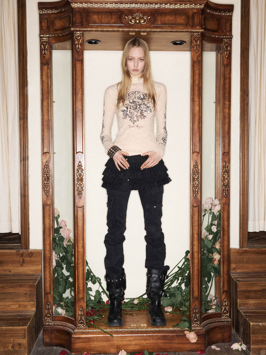 Washed Workwear Slim Pants