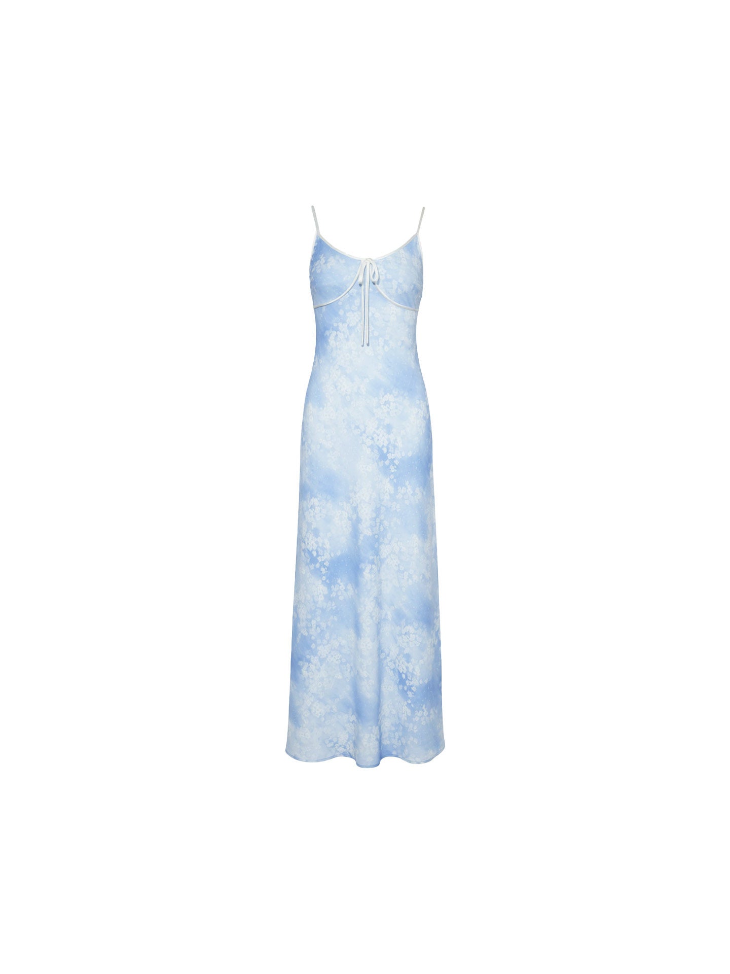 Wind Sound Into Dream Lace-Up Slip Dress