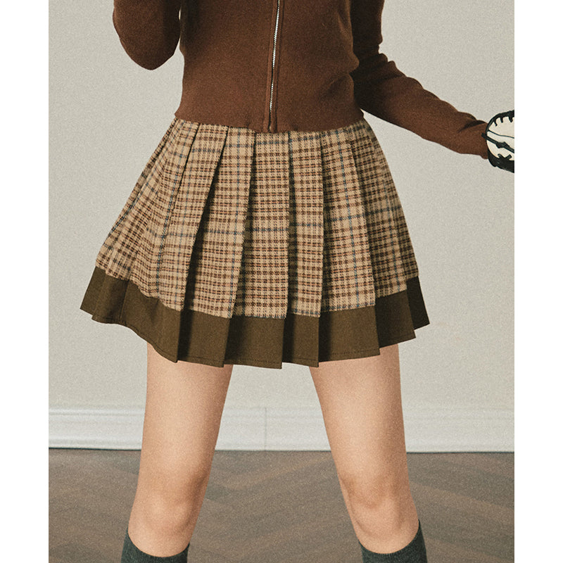 Vintage Plaid Two-Piece Set