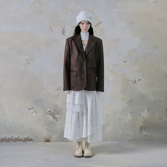 Chicory Coffee Maillard Brown Leather Coat