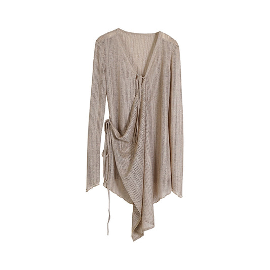 Cardigan de punto romántico perezoso: otoño/invierno