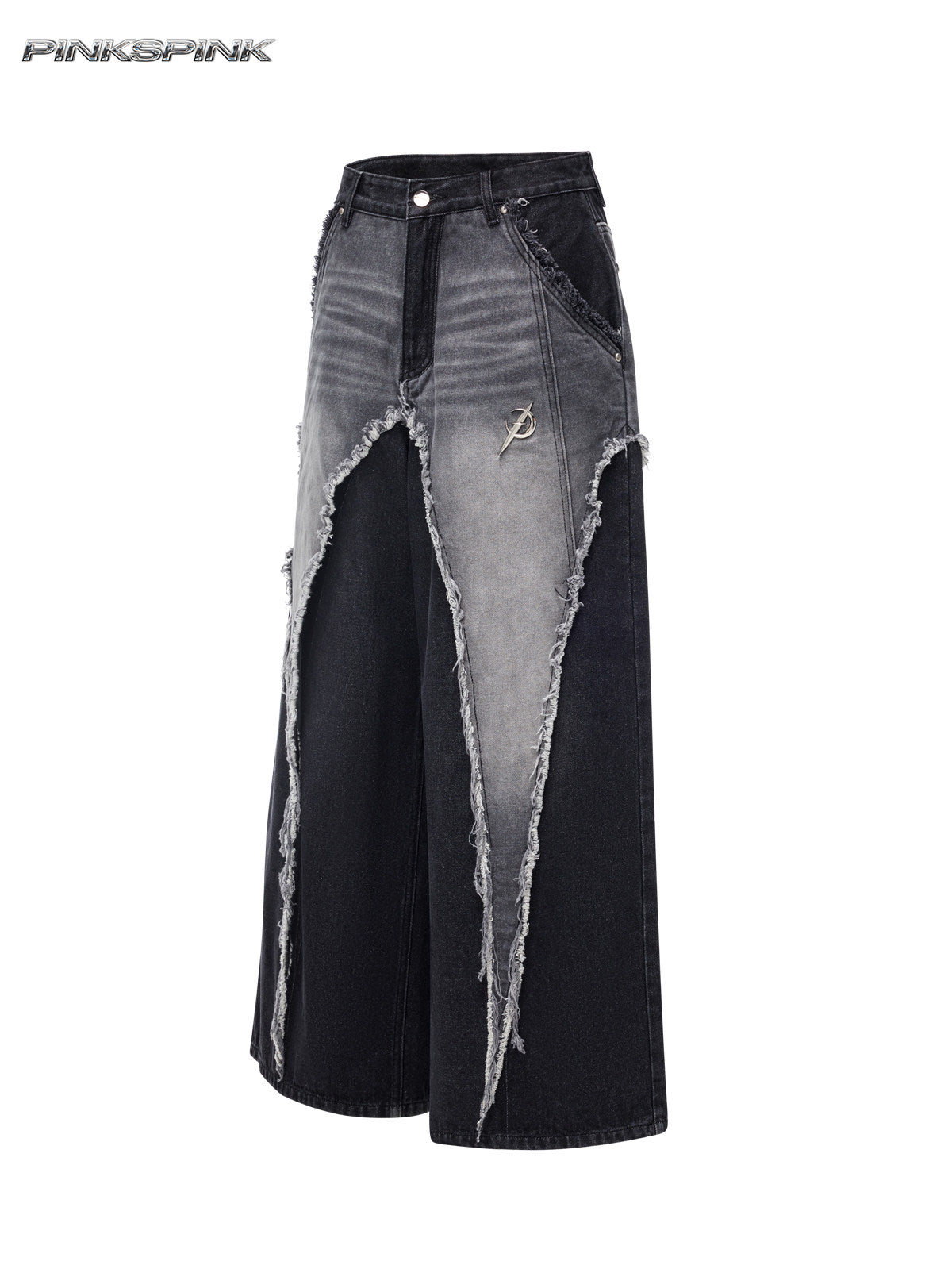 Electric Moon Deconstructed Skirt-Pants Hybrid – Punk Y2K Denim