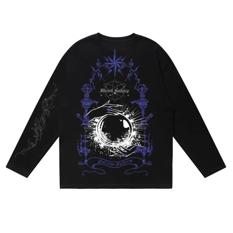 Gothic Purple Plush Diamond Sweater