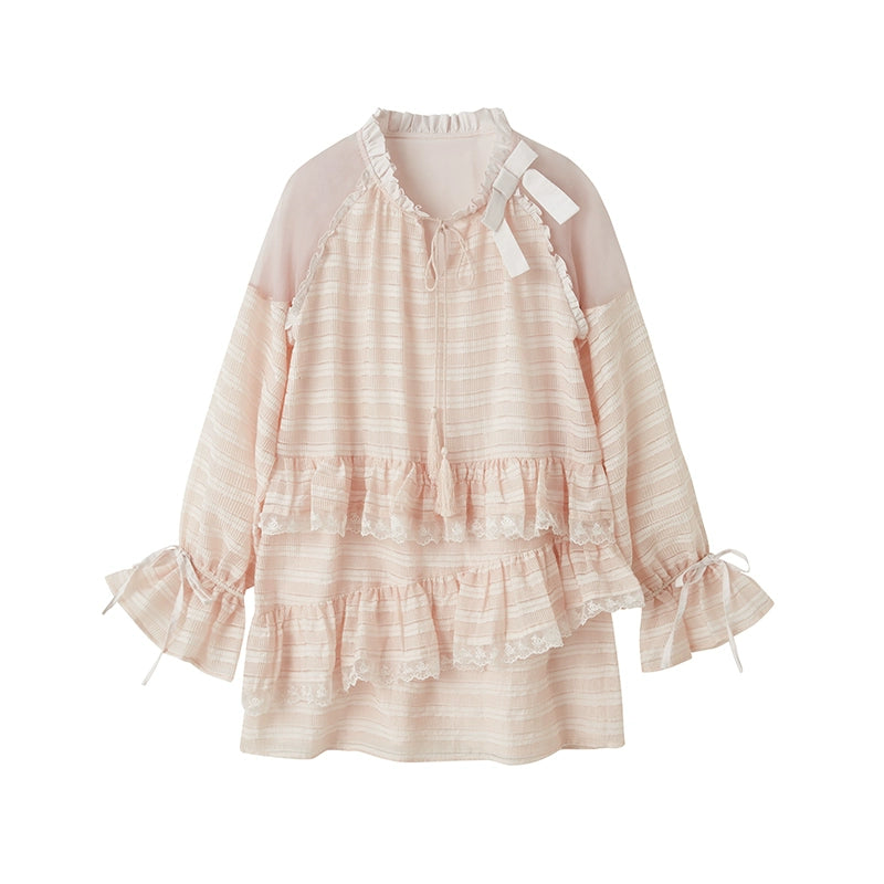 مرقح مخطط الطبقات -فستان بيج بيج