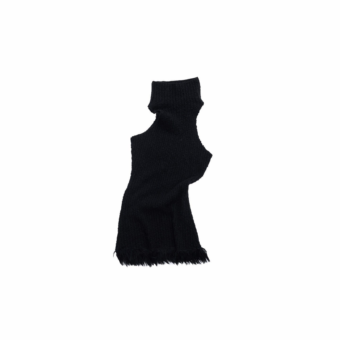 Faux Mink Tassel Knit Vest