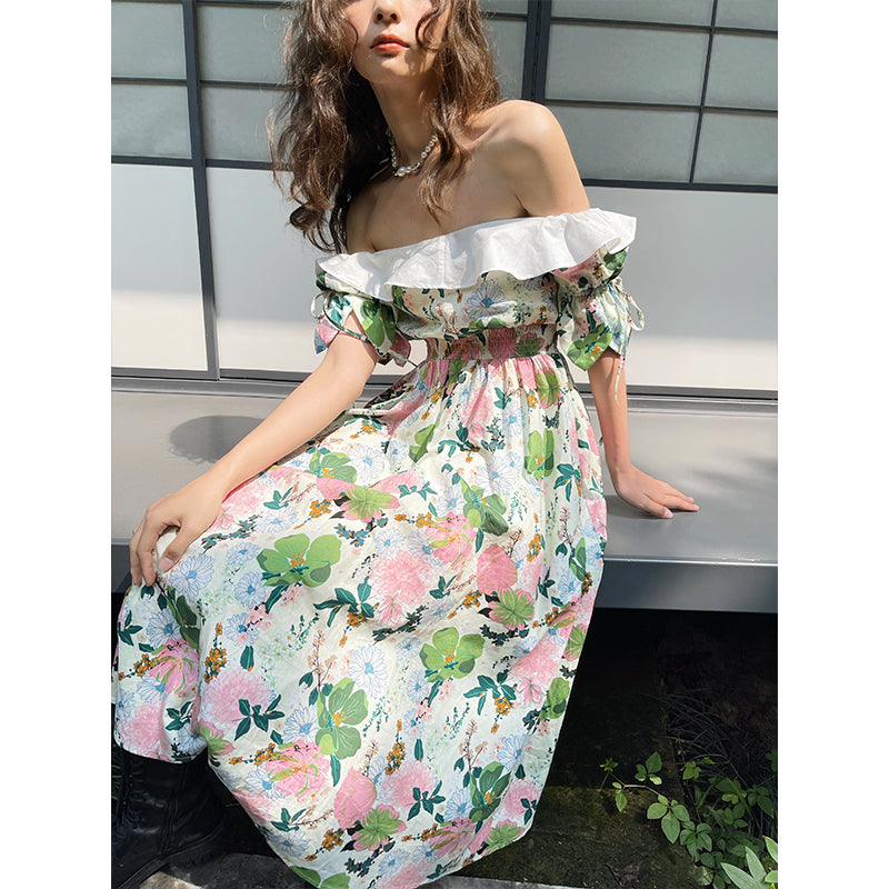 Forest Elf Off Shoulder Dress