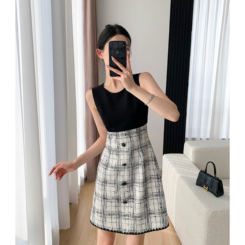 Advanced Retro Slim Dress