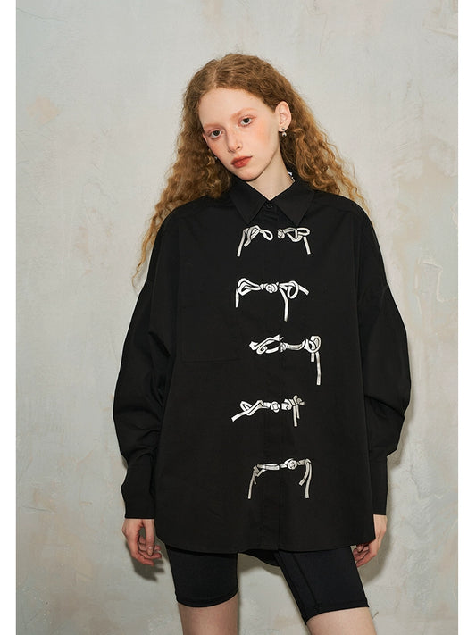 Silver Buckle Print Shirt