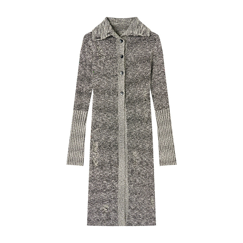 가을에는 위안 게으른 자카드 카디건