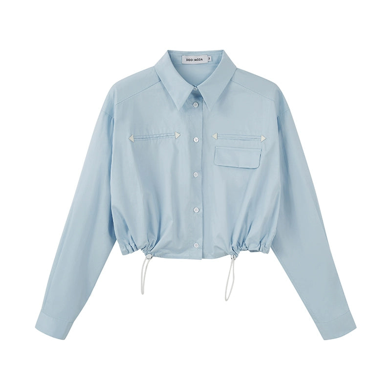 شيرت رخاء زرقاء قصيرة -قميص عنق بولو