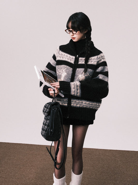 Heavy Wool Fair Isle Nordic Cardigan (Fall/Winter Edition)