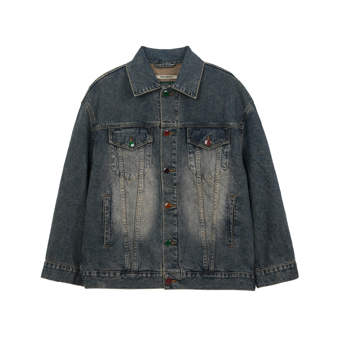 Washed Old Denim Coat