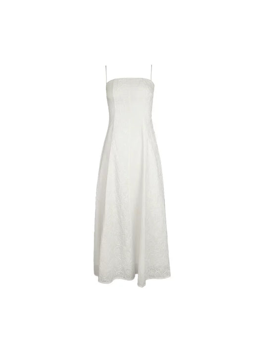 High Waist Tube Top Cotton Dress