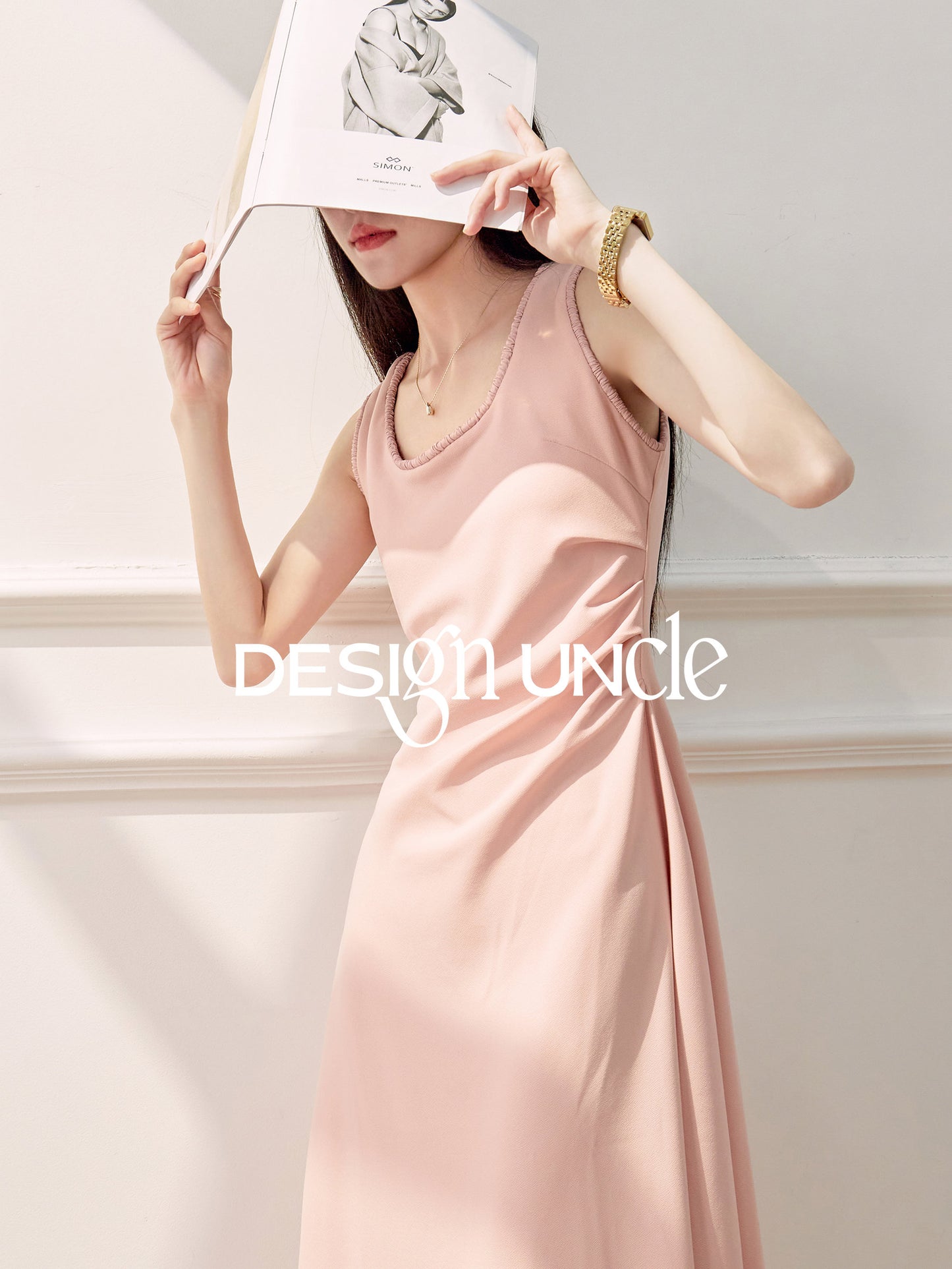 Pink Celebrity Sleeveless Dress