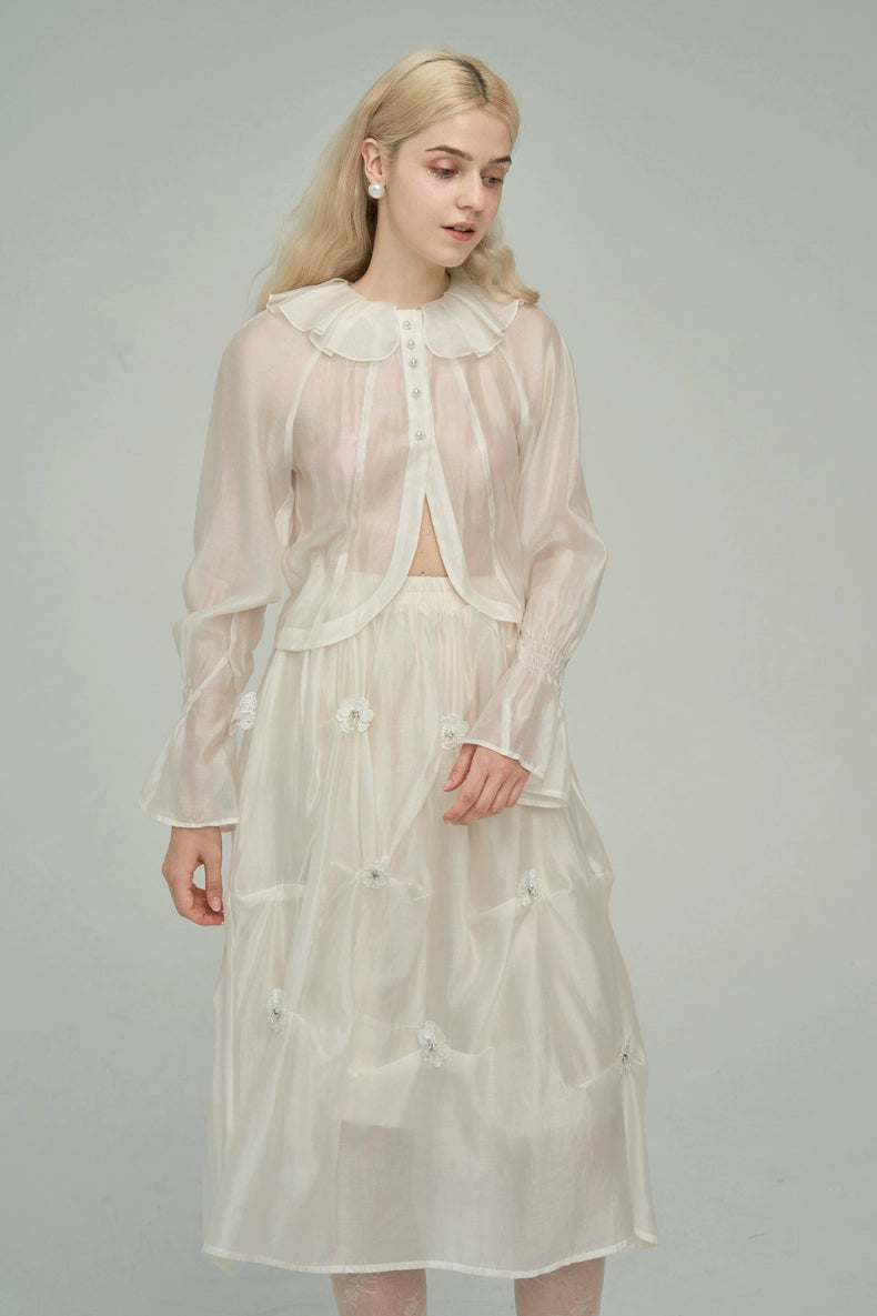 Camisa de protección solar de mariposa