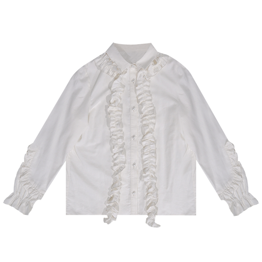 قميص الدانتيل الفطري الرجعية