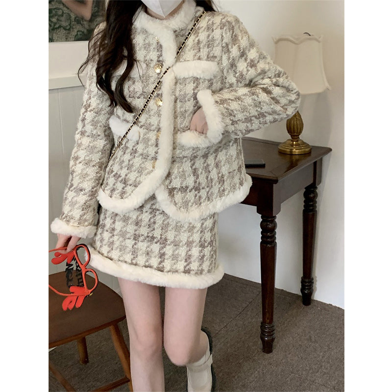 Celebrity Plush Coat Set