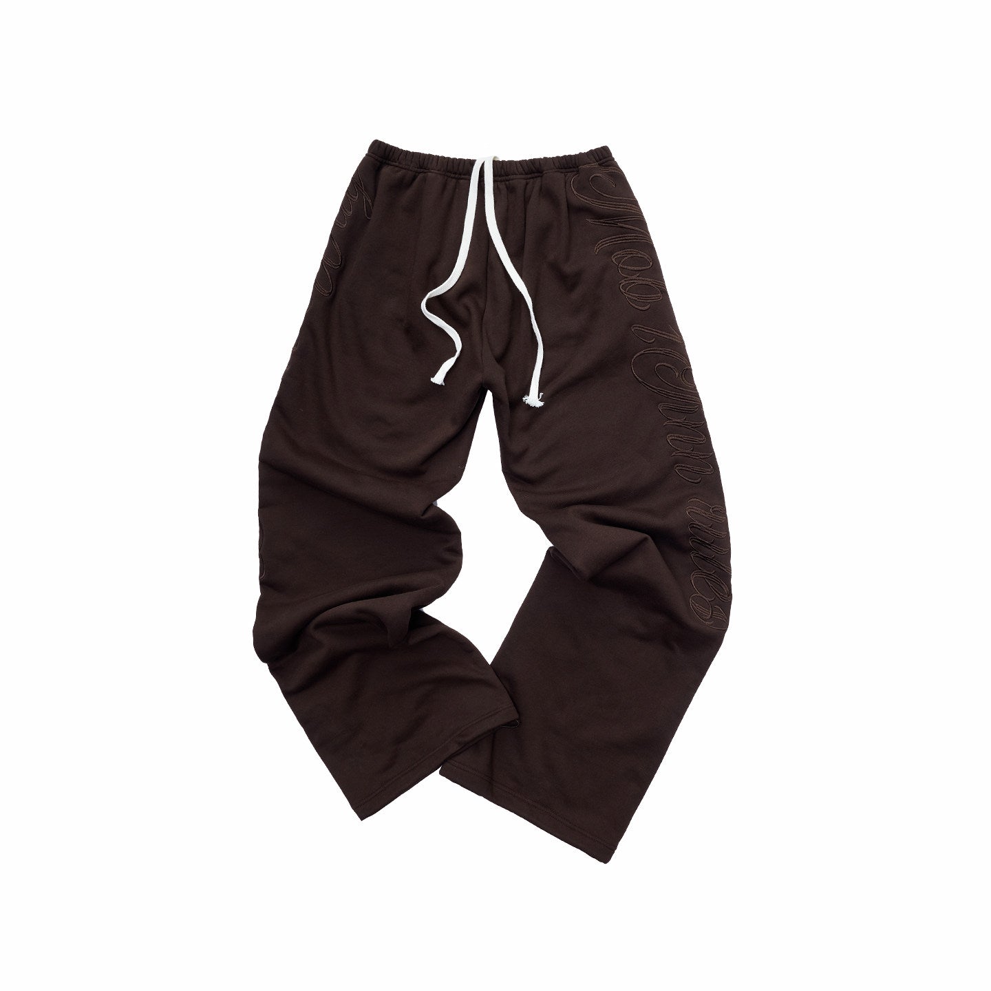 Embroidered Fur Hoodie & Sweatpants Set