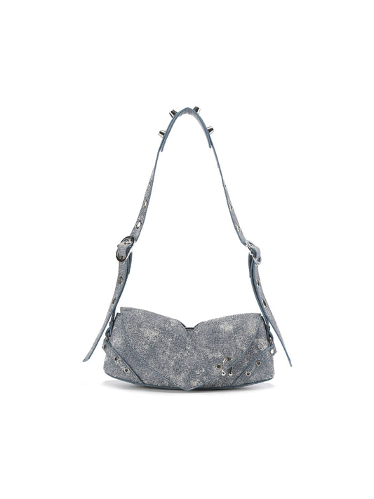 ডেনিম হৃদয় আকৃতির ছোট চামড়ার ব্যাগ