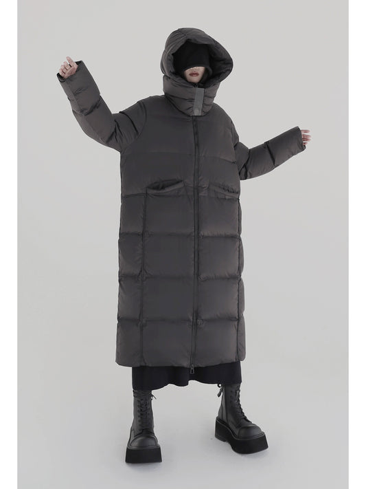 Hooded Loose Silhouette National Standard Duck Down Jacket